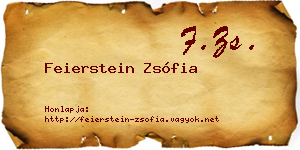 Feierstein Zsófia névjegykártya